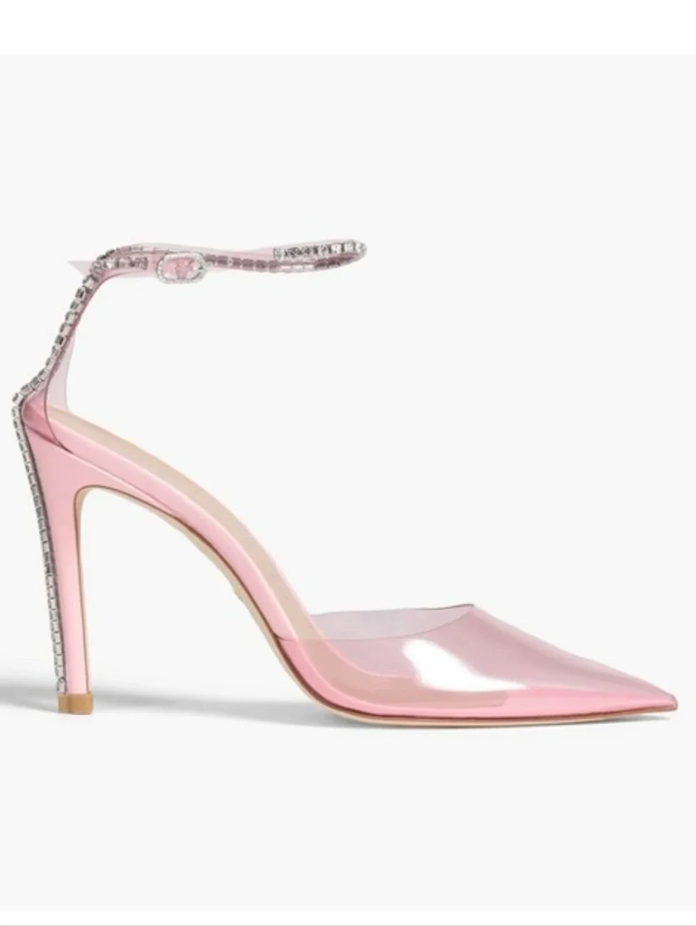 Stuart‎ Weitzman 100 Glam Pink Diamond Heels Size 7